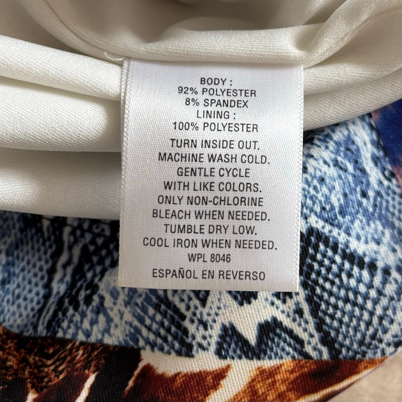 Thalia Sodi Animal Print Mini Dress Size XL - Picture 7 of 7